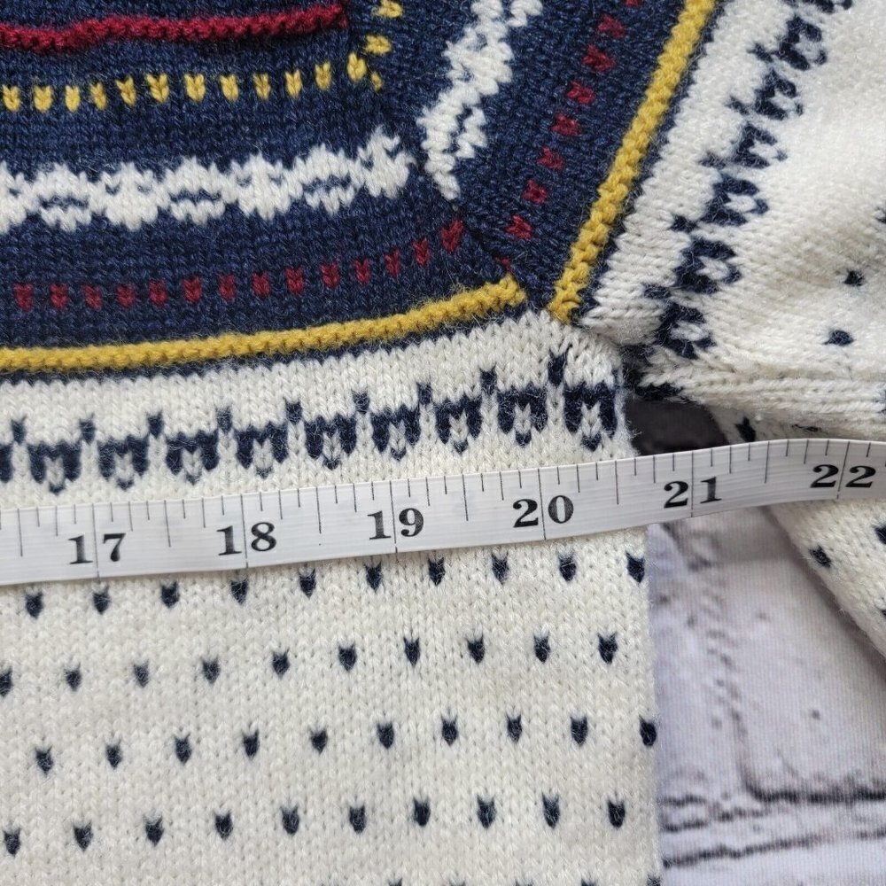 Vintage Alps Knitmeister‎ Nordic Winter Ski Cardigan Sweater Size XL - Picture 12 of 12